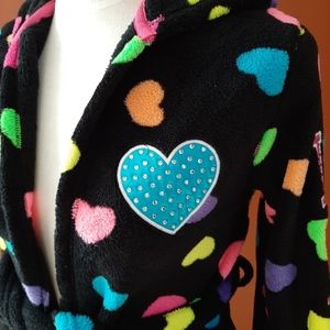 Girls size12/14 Justice , Black with Neon